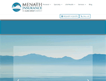 Tablet Screenshot of mikemenathinsurance.com